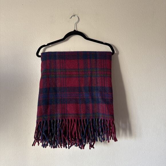 Vintage Pendleton Woolen Mills Blanket Throw Wool Plaid 52 X 68 Cabincore READ